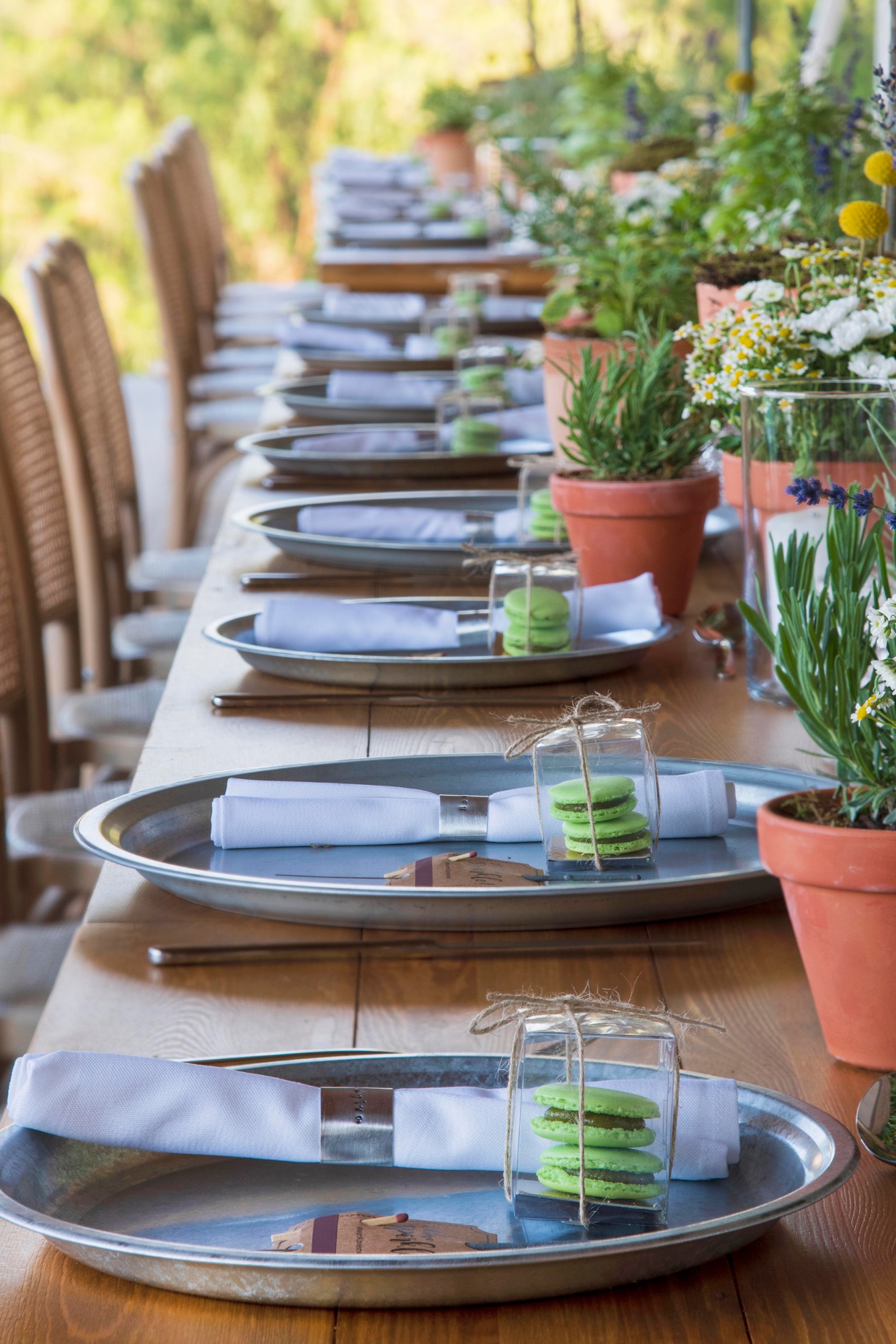 Private event table setting
